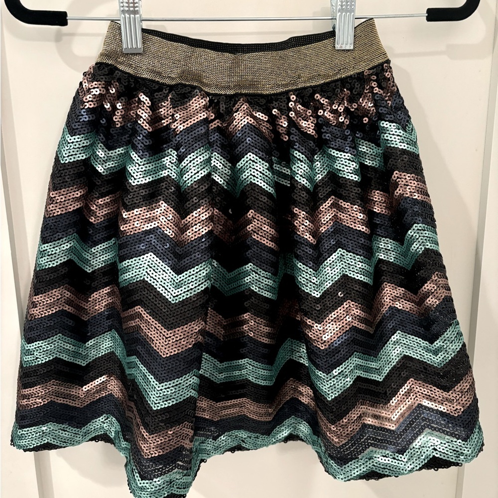 Peek sequin skirt
